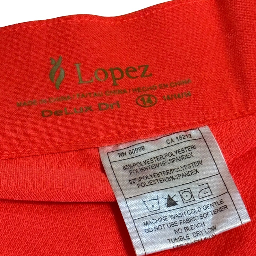 Nancy Lopez Golf Coral Skort | Size 14 | NWT | Moisture-Wick‎ Activewear - Picture 10 of 10